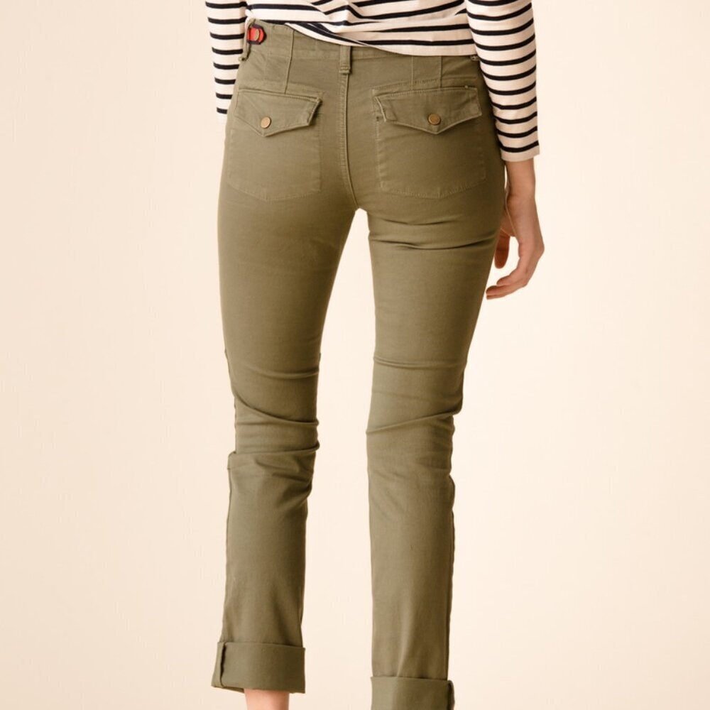 NWT Veronica Beard Adrina Skinny Pants Army Green 27